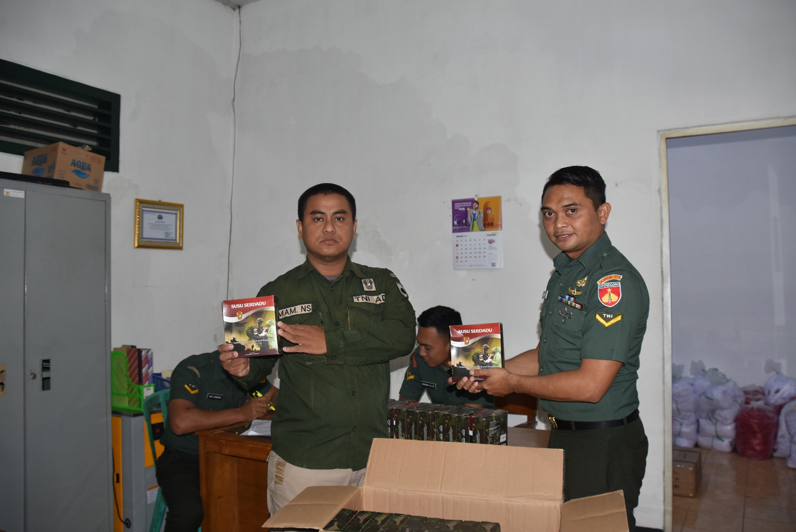 Prajurit Korem 073/Makutarama Hidup Sehat Dengan Susu Serdadu